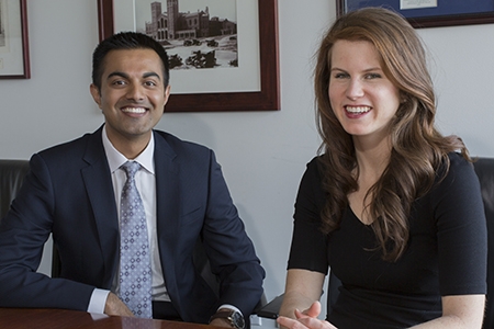 Ehsan Choudhry and Kristen Wanderlich, UC Merced's new faculty liaisons 