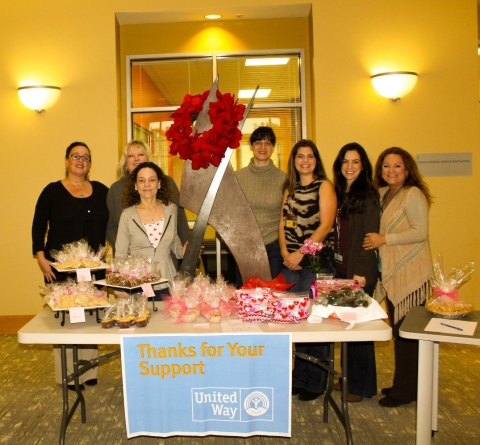 Staff members at the Promenade held a bake sale to support this year's United Way campaign.