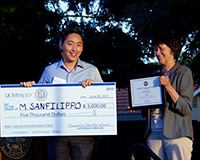 Michael Sanfilippo won top honors during the 2015 Chancellor's Innovation Awards.