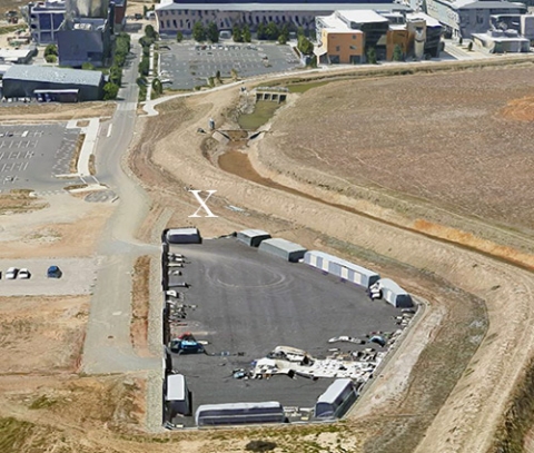 X Marks the spot for the new greenhouses.