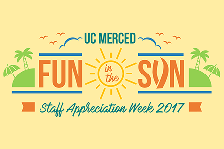 Fun in the Sun logo shown for UC Merced's 2017 Staff Appreciation Week