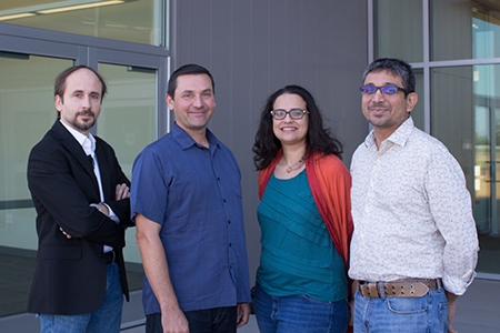 Professors Carpin, Kello, Sindi and Balasubramaniam are part of the expansion of computational training.