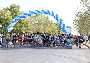 Campus and community members participated in the Journey 5K Fund Run to support scholarships. 