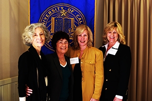 Ann Andersen, Chancellor Dorothy Leland, Mindy Broadley and Judy Boyer