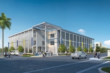 Rendering of UC Merced's planned Downtown Campus Center. A block party and groundbreaking is scheduled on June 8. 